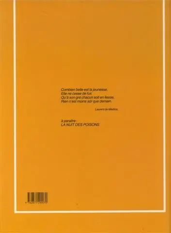 Verso de l'album La Toile et la dague Tome 1 Le mort sur le bûcher