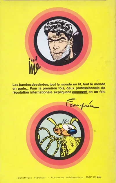 Verso de l'album Comment on devient créateur de Bandes dessinées