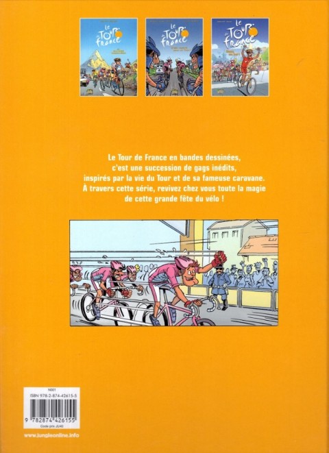 Verso de l'album Le Tour de France en bandes dessinées Tome 3 Chacun son tour !