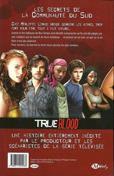 Verso de l'album True blood Tome 1