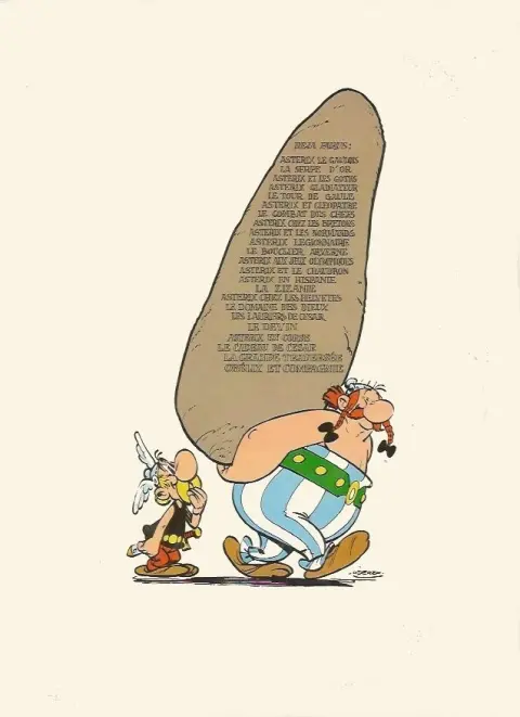 Verso de l'album Astérix Tome 3 Astérix et les Goths