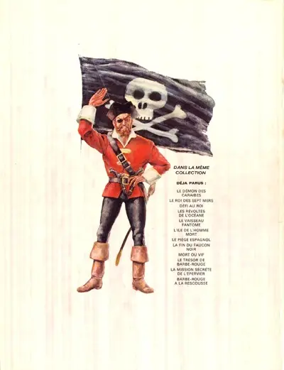 Verso de l'album Barbe-Rouge Tome 6 Le vaisseau fantôme