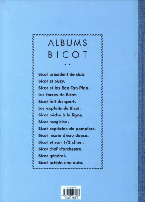 Verso de l'album Bicot Tome 10 Marin d'eau douce