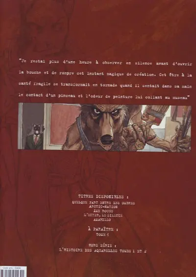 Verso de l'album Blacksad Tome 3 Âme rouge