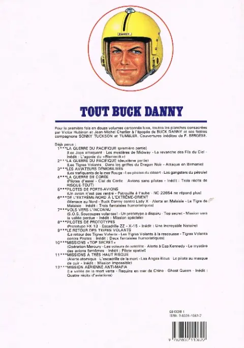 Verso de l'album Tout Buck Danny Tome 4 La Guerre de Corée