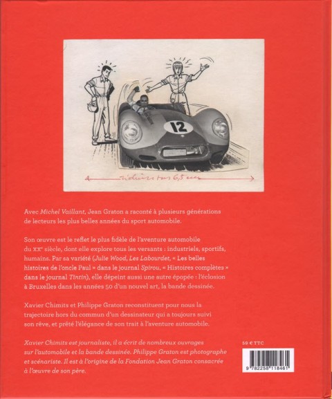 Verso de l'album Jean Graton et Michel Vaillant - L'aventure automobile