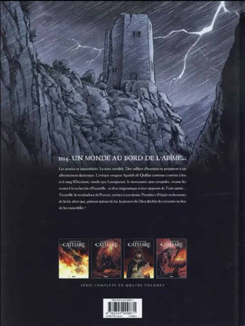 Verso de l'album Le Dernier Cathare Tome 2 Le sang des hérétiques