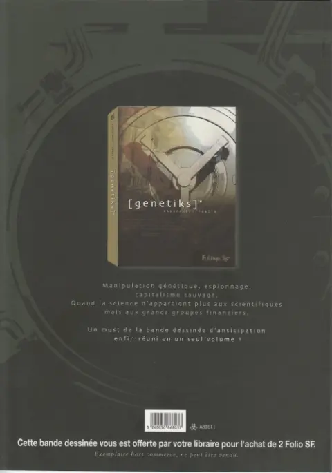 Verso de l'album Genetiks™ Tome 1 [1]
