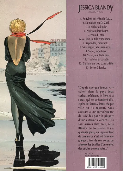 Verso de l'album Jessica Blandy Tome 9 Satan, mon frère