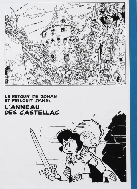 Verso de l'album Johan et Pirlouit Tome 10 La guerre des 7 fontaines