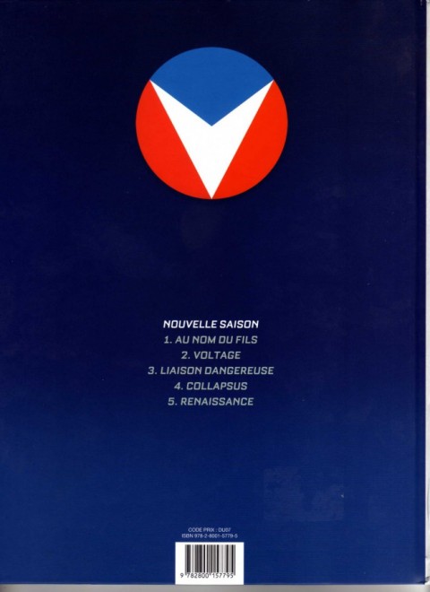 Verso de l'album Michel Vaillant Tome 2 Voltage