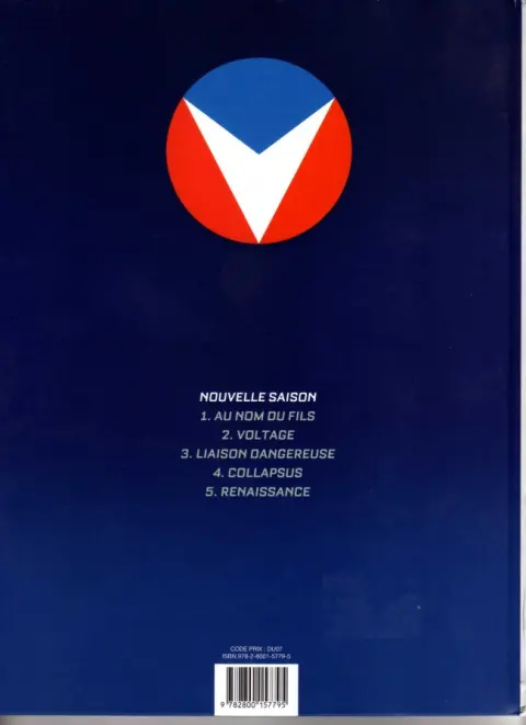 Verso de l'album Michel Vaillant Tome 2 Voltage