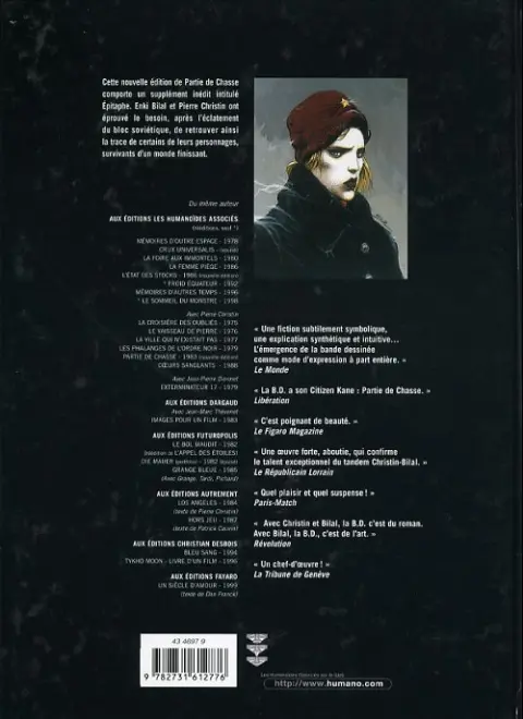 Verso de l'album Partie de chasse