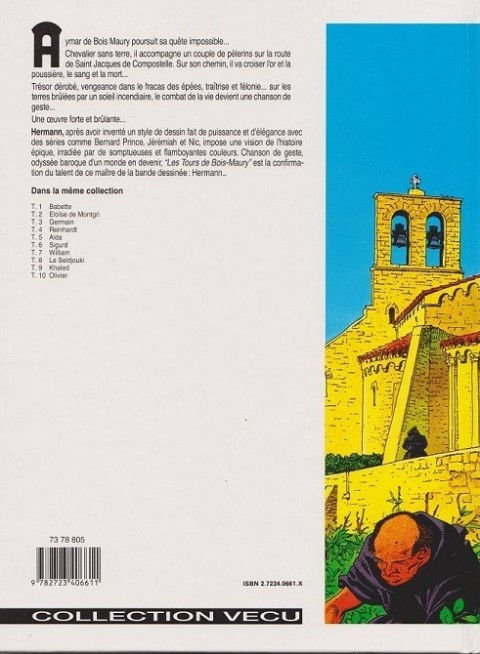 Verso de l'album Les Tours de Bois-Maury Tome 3 Germain