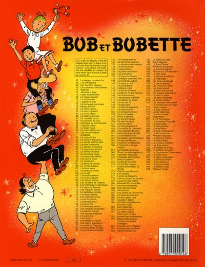 Verso de l'album Bob et Bobette Tome 242 Tokapua Toraja