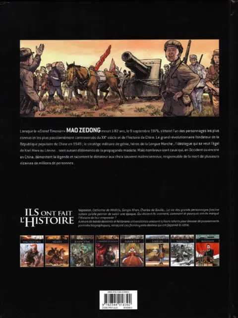 Verso de l'album Ils ont fait l'Histoire Tome 17 Mao Zedong