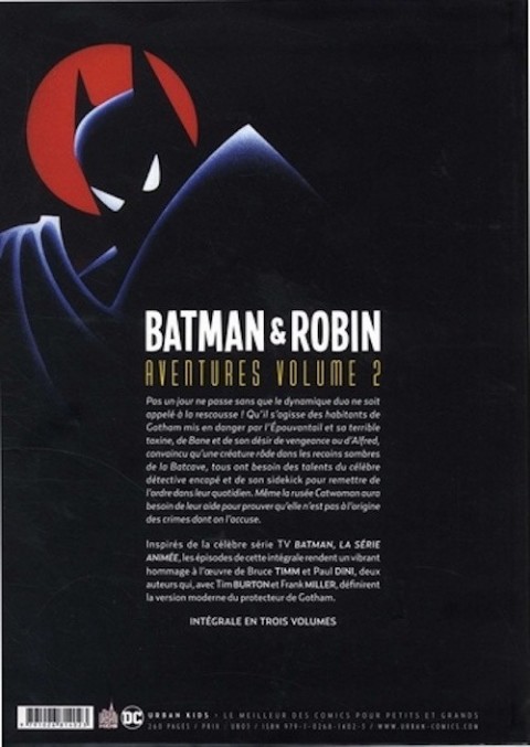 Verso de l'album Batman & Robin - Aventures Volume 2