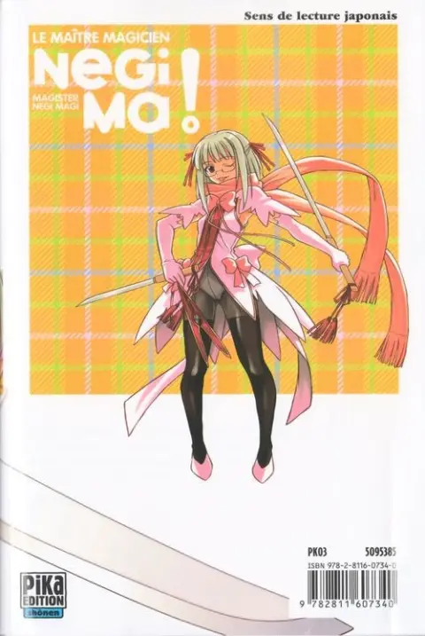 Verso de l'album Negima ! - Le Maître Magicien 36