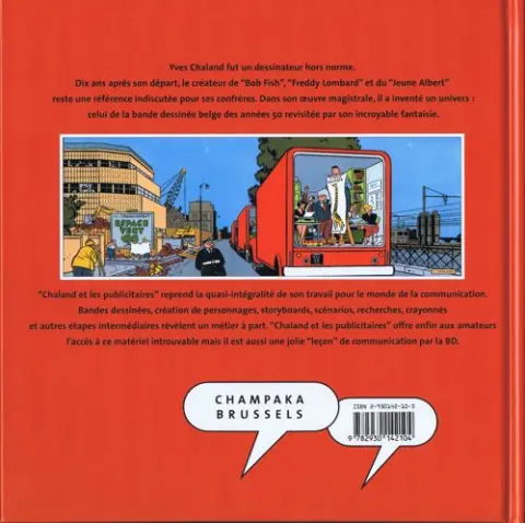 Verso de l'album Chaland et les publicitaires