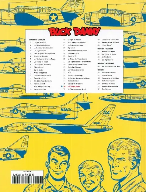 Verso de l'album Buck Danny Tome 36 Les anges bleus