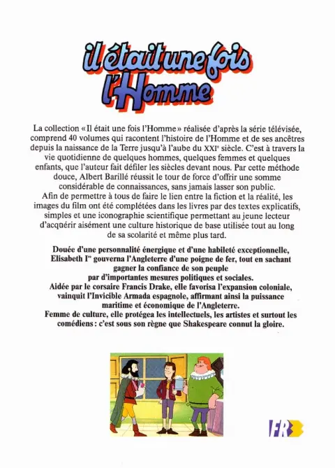 Verso de l'album Il était une fois l'homme Tome 28 L'Angleterre d'Elizabeth