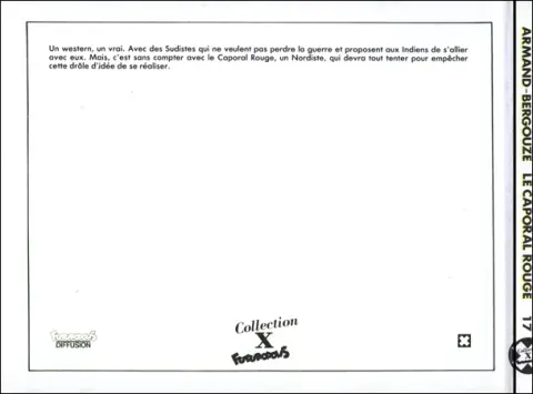 Verso de l'album Le Caporal rouge