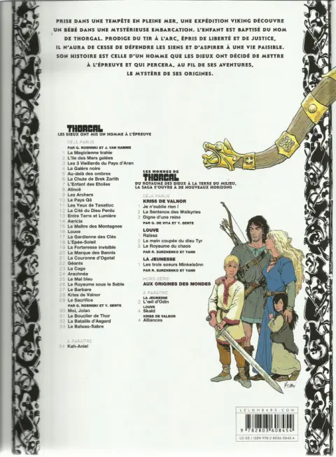 Verso de l'album Thorgal Tome 16 Louve