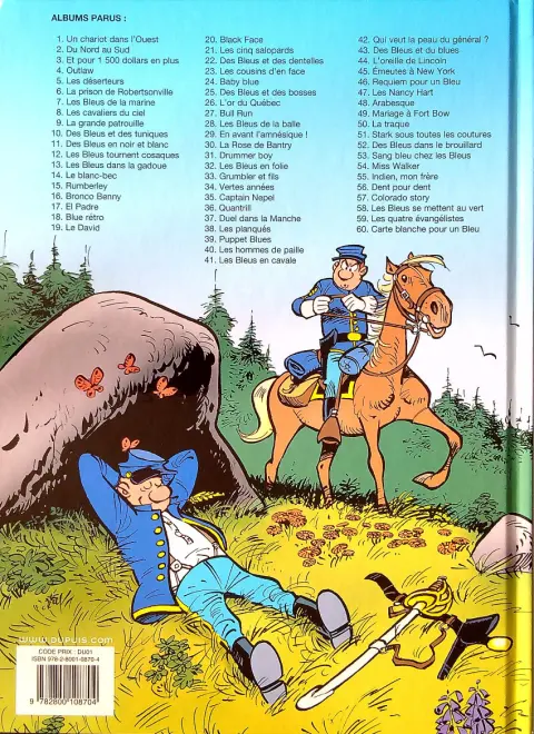 Verso de l'album Les Tuniques Bleues Tome 13 Les bleus dans la gadoue