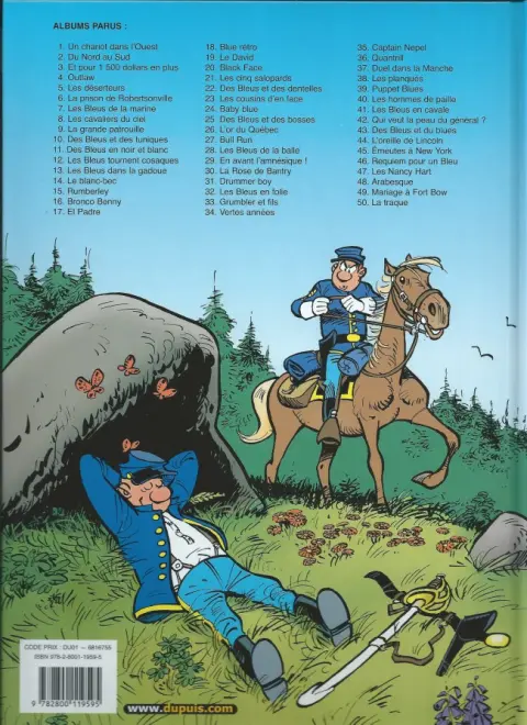 Verso de l'album Les Tuniques Bleues Tome 34 Vertes années
