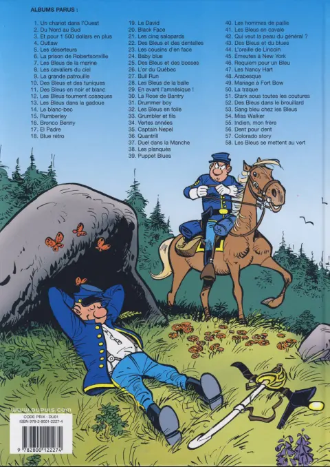 Verso de l'album Les Tuniques Bleues Tome 37 Duel dans la Manche