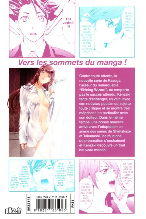Verso de l'album Hitman - Les coulisses du manga 8