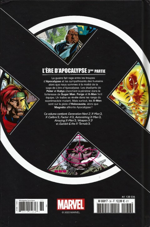 Verso de l'album X-Men - La Collection Mutante Tome 36 L'ére d'Apocalypse 3ème partie