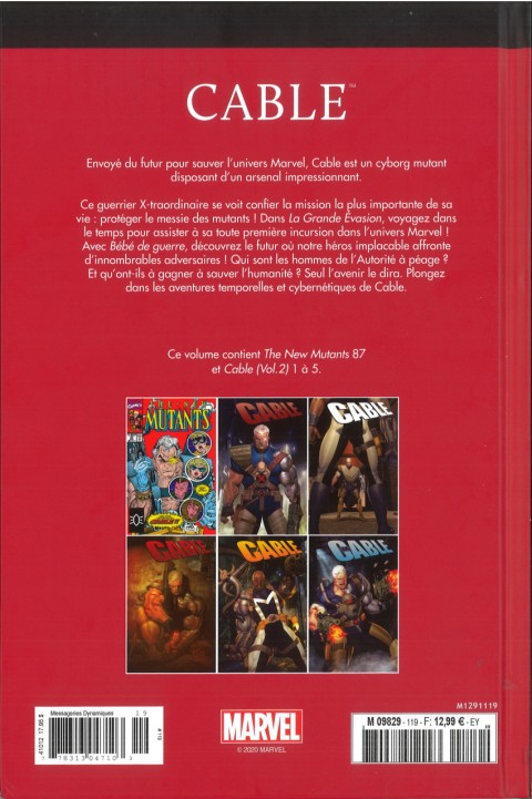 Verso de l'album Le meilleur des Super-Héros Marvel Tome 119 Cable