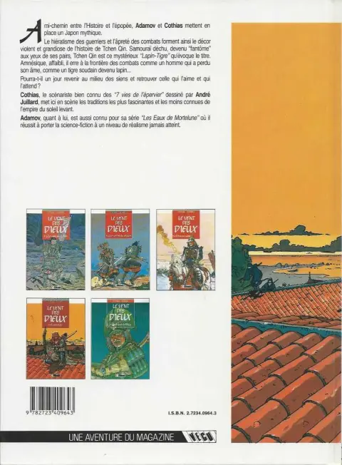 Verso de l'album Le Vent des Dieux Tome 4 Lapin-tigre
