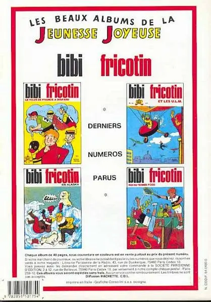 Verso de l'album Les Pieds Nickelés Tome 103 Les Pieds Nickelés jouent et gagnent