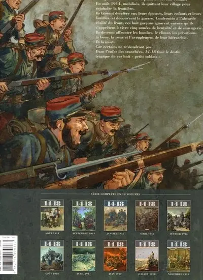 Verso de l'album 14-18 Tome 8 La caverne du dragon