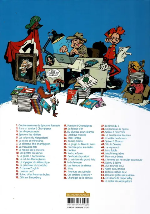 Verso de l'album Spirou et Fantasio Tome 43 Vito la déveine