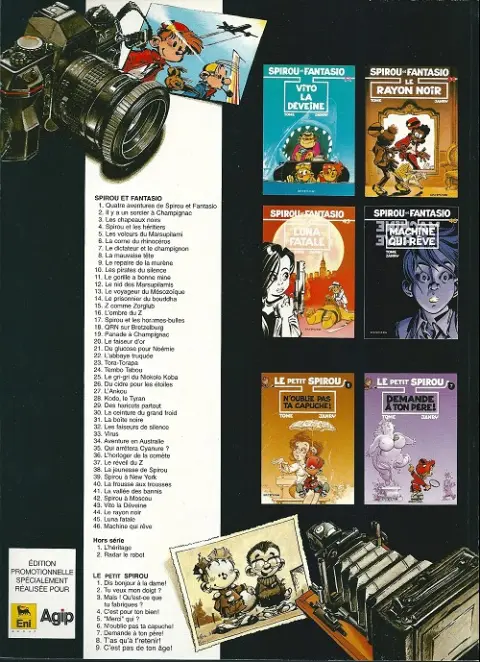 Verso de l'album Spirou et Fantasio Tome 34 Aventure en Australie