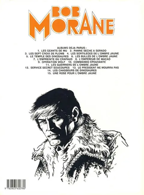Verso de l'album Bob Morane Tome 29 Commando épouvante