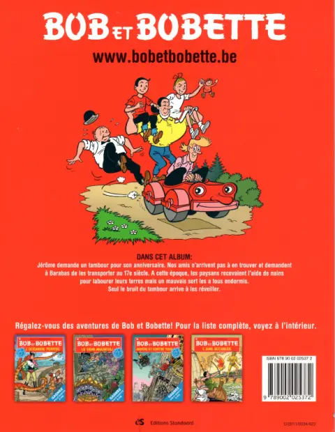 Verso de l'album Bob et Bobette Tome 183 Joli tambour
