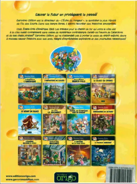 Verso de l'album Geronimo Stilton Tome 13 Le train le plus rapide du Far West