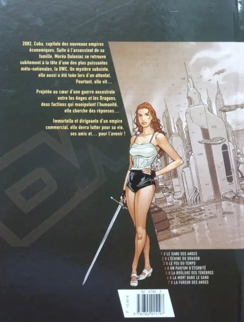 Verso de l'album Moréa Tome 5 La brûlure des ténèbres