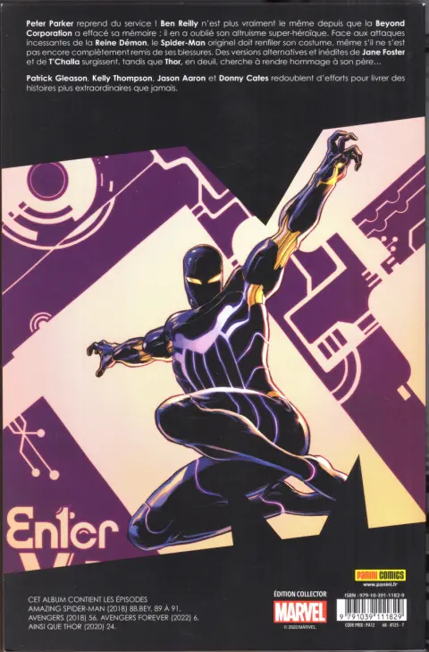 Verso de l'album Marvel Comics Tome 12