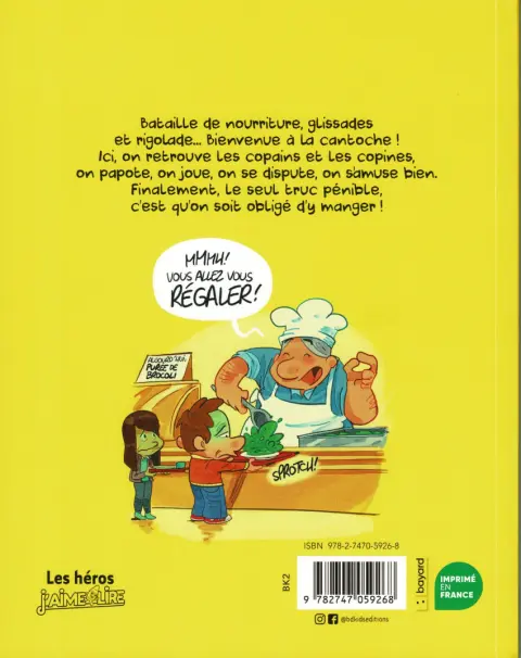 Verso de l'album La Cantoche Tome 1 Premier service