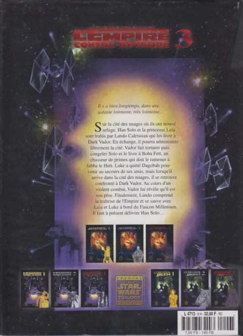 Verso de l'album Star Wars - Albums BD - Photo Tome 6 L'Empire Contre-Attaque 3