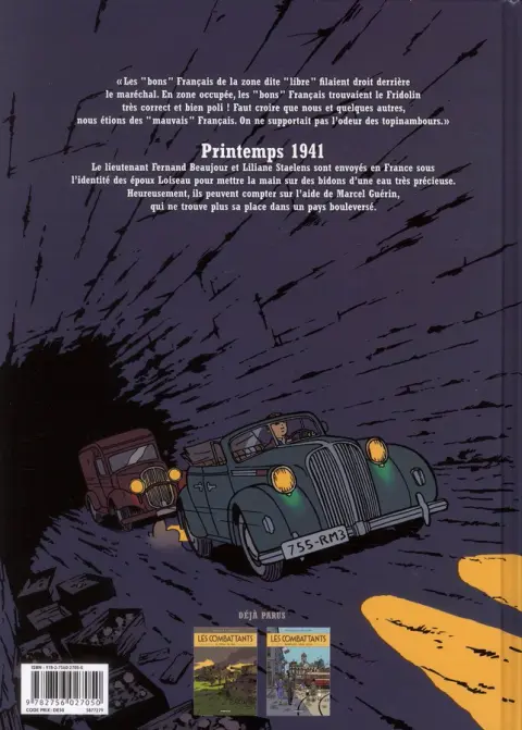 Verso de l'album Les Combattants Tome 2 Maréchal, nous voilà