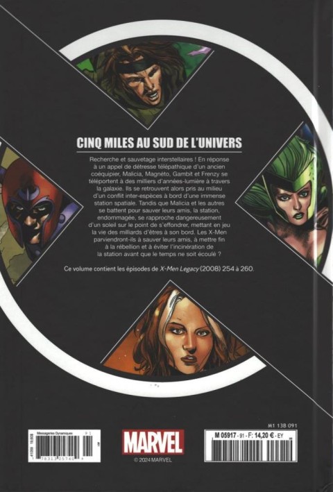 Verso de l'album X-Men - La Collection Mutante Tome 91 Cinq miles au sud de l'univers