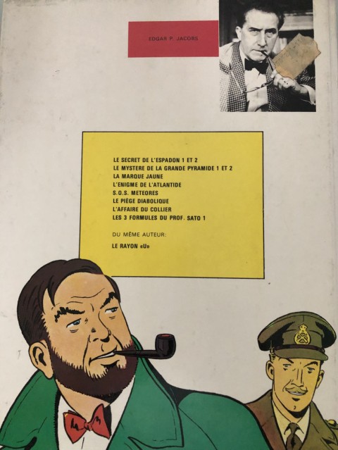 Verso de l'album Blake et Mortimer Tome 7 S.O.S. Météores