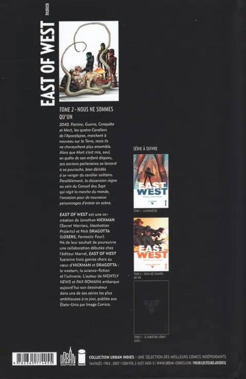Verso de l'album East of West 2 Nous ne sommes qu'un