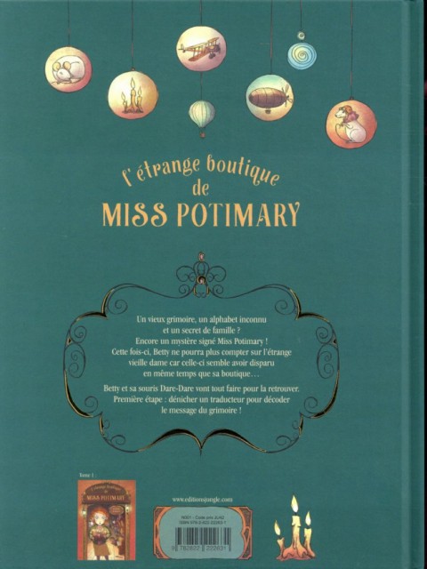 Verso de l'album L'Étrange boutique de Miss Potimary Tome 2